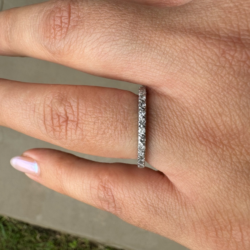 Platinum Eternity Ring - image 1